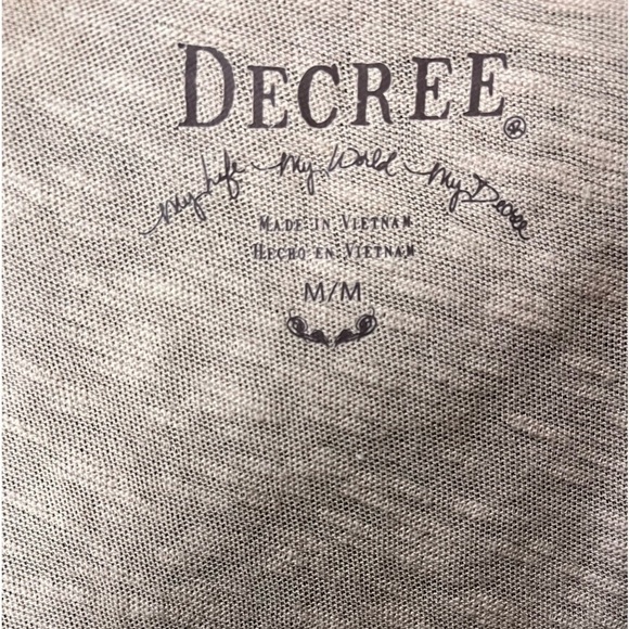 Womens Decree Open Sleeveless Ruffle Cardigan with pockets Size Medium Boho Chic - Picture 4 of 6